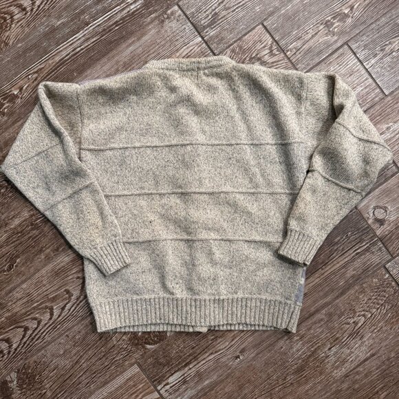 Vtg Woolrich‎ Cardigan Sweater Womens L Fair Isle Novelty Winter Snowflake Deer - Picture 8 of 8